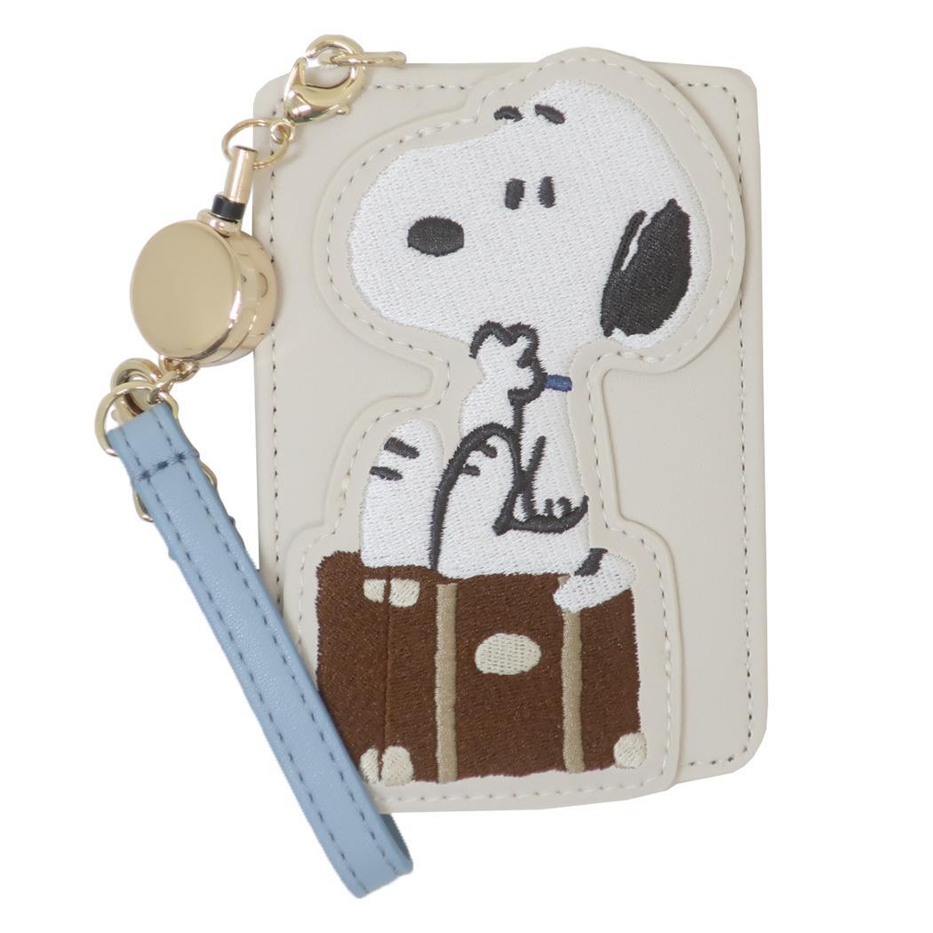 スヌーピー 定期入れ シングルパスケース journey ピーナッツ マリモクラフト 通勤 通学 ICカードケース キャラクター拍卖