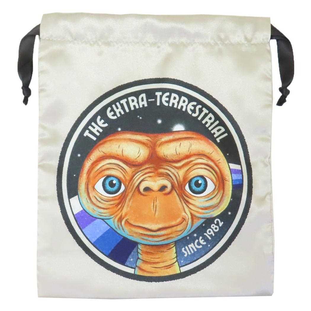 E.T. 巾着袋 リボン巾着 イラスト スモールプラネット 小物入れ 映画キャラクター グッズ拍卖