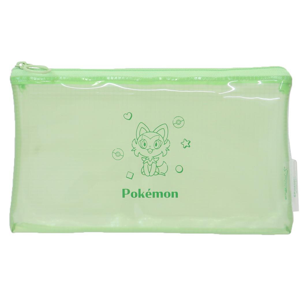 ポケットモンスター ペンポーチ クリアフラットマルチケース ニャオハ ポケモン カミオジャパン 筆箱 新学期準備文具 キャラクター拍卖