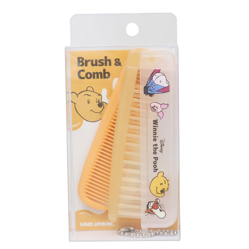 くまのプーさん ヘアブラシ 折りたたみブラシ&コーム ファニーフェイス ディズニー カミオジャパン 折りたたみくし キャラクター拍卖