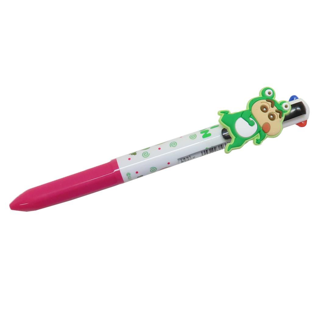クレヨンしんちゃん ボールペン マスコット付き4色ボールペン カエルしんちゃん アイプランニング カラーペン 新学期準備文具 アニ拍卖
