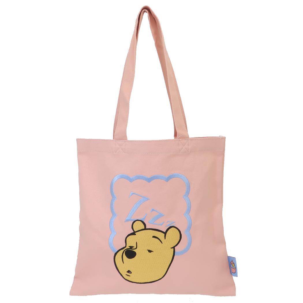 くまのプーさん 手提げかばん 刺繍カラートートバッグ フェイス ディズニー スモールプラネット サブバッグ キャラクター グッズ拍卖