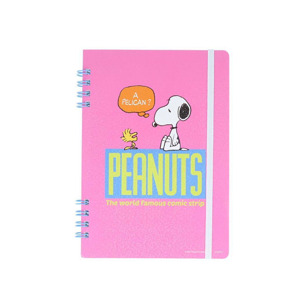 スヌーピー リングノート WリングノートB6 コミカルシーンズ ピンク ピーナッツ サンスター文具 新学期準備文具 キャラクター拍卖