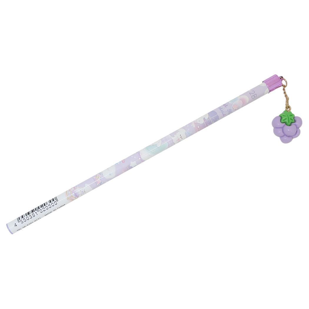 鉛筆 ポップチャーム付きえんぴつ 2B 丸軸 スイートハニークラウド クーリア 新学期準備文具 筆記用具 小学生 かわいい グッズ拍卖