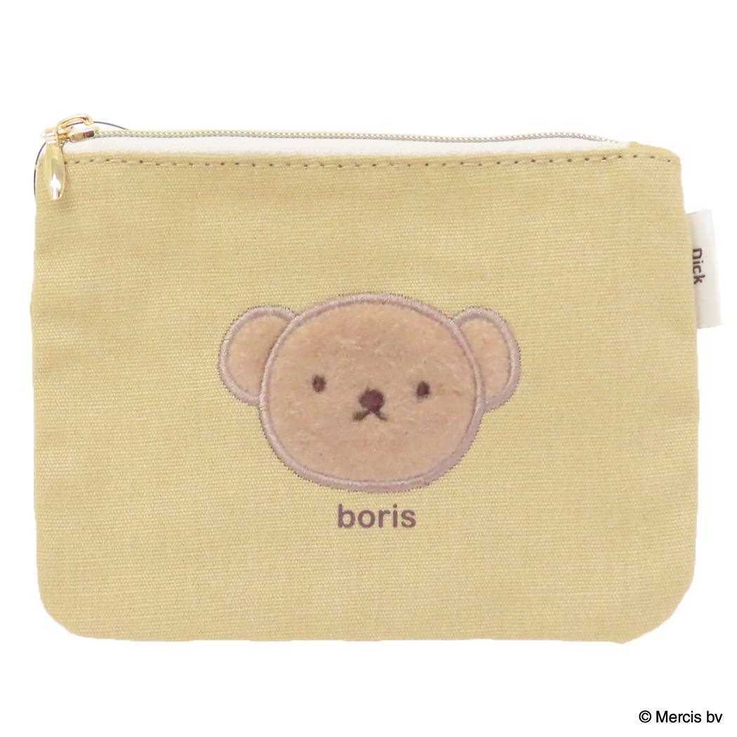 ミッフィー 平ポーチ ミニフラットポーチ BRUNA FLUFFY APPLIQUE ボリス ディックブルーナ エフエービージャパ拍卖