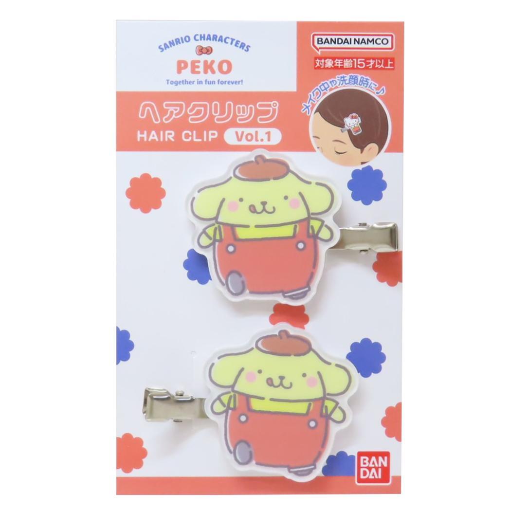 PEKOxサンリオキャラクターズ ヘアアクセ ヘアクリップ Vol.1 ポムポムプリン サンリオ バンダイ 前髪クリップ キャラク拍卖