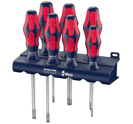 【レア品】Wera × Redbullコラボ 334/350/355/7 ドライバーセット 先端特殊加工 専用ラック 未使用拍卖