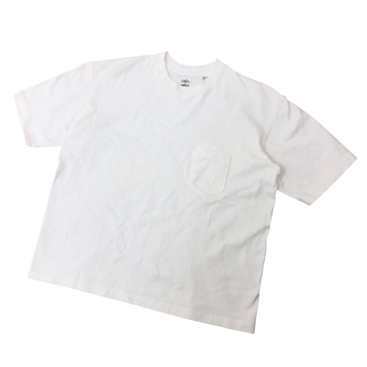 K321-1 USA製 ANATOMICA アナトミカ ピエールフルニエ 半袖 Tシャツ シャツ カットソー 丸首 ヘビーウェイト ポケット レディース XL拍卖
