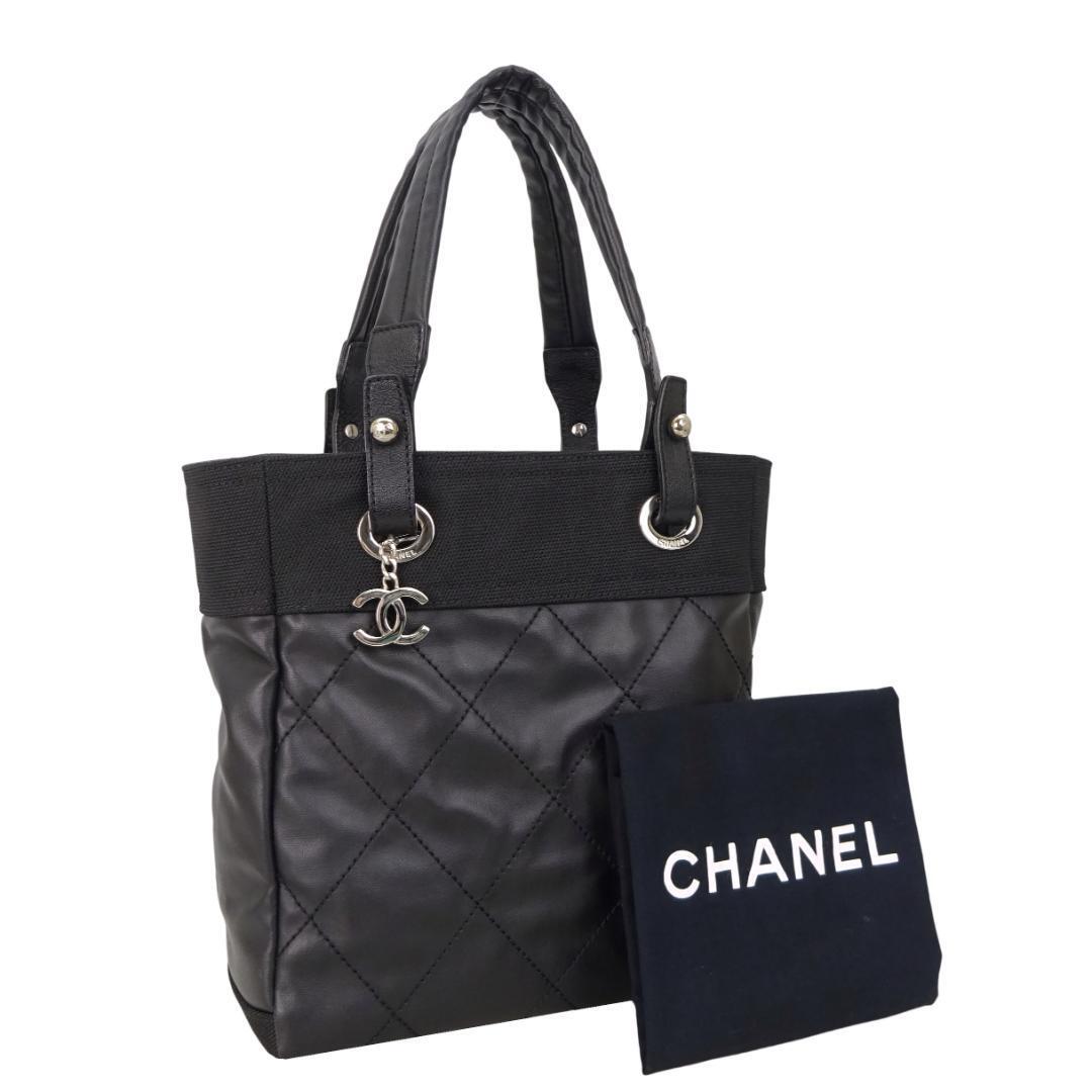 本物未使用■シャネル■パリビアリッツ トート PM/ブラック/コーディングキャンバス/A34208/トートバッグ/ハンドバッグ拍卖