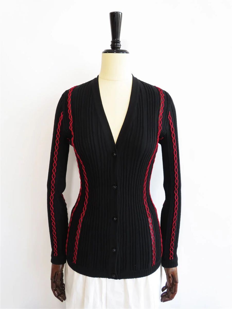 70046 VERSACE / ヴェルサーチ リブニット カーディガン拍卖