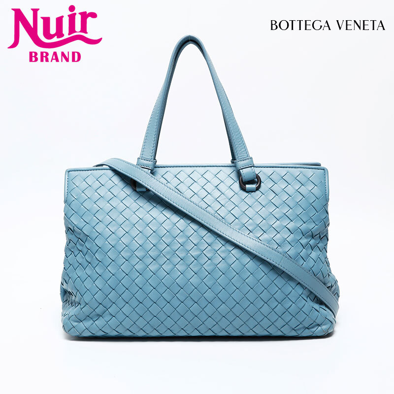 ボッテガヴェネタ BOTTEGAVENETA ショルダーバッグ イントレチャート ローマ ブルー拍卖
