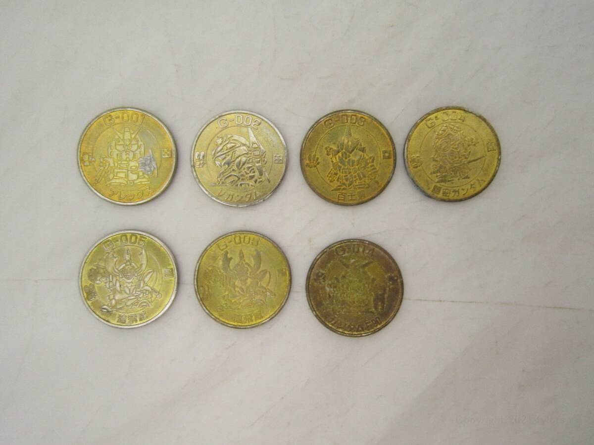 メダル 7枚セット SDガンダム スーパーデフォルメガンダムワールド メダル コイン 当時物 バンプレスト [inc拍卖