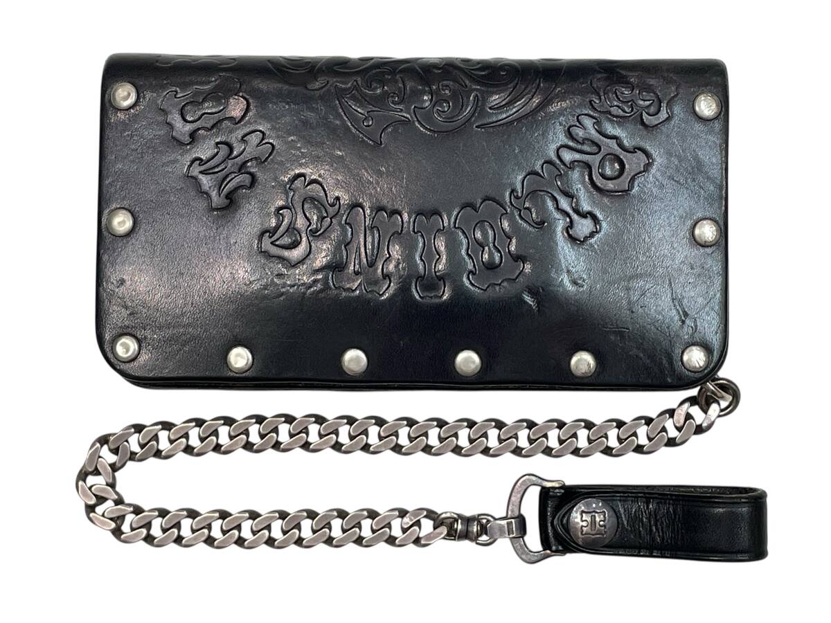 美品 TENDERLOIN HOSANNA BS WALLET テンダーロイン ホザーナ ウォレット ボルネオスカル ウォレットチェーン 長財布拍卖