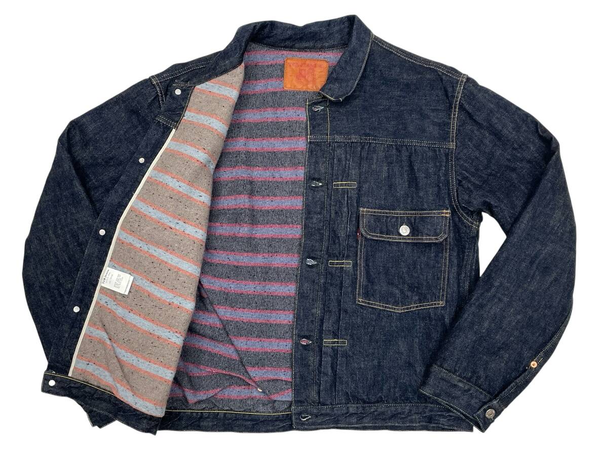 未使用品 46 TCB jeans 2021AW Wool Lined Type 1 Jacket TCBジーンズ 1st ファースト Gジャン デニムジャケット ブランケット 限定モデル拍卖