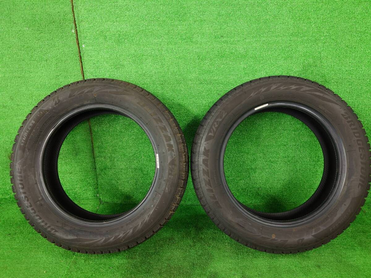 BRIDGESTONE BLIZZAK VRX2 155/65R14 75Q 2024年 2本 スリップサインより溝約3~4㎜ スノー 冬タイヤ スタッドレス ※表面こすれ傷?拍卖