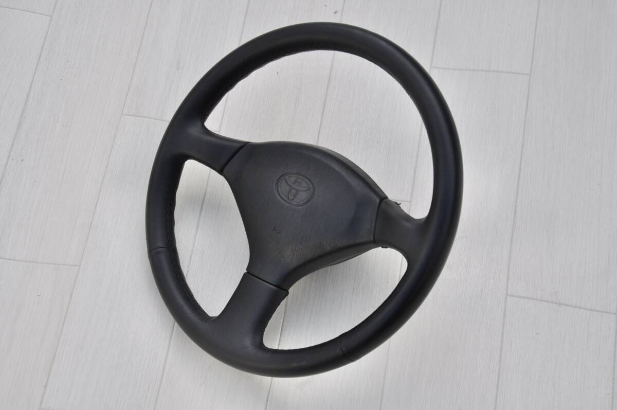 SW20 MR2 ハンドル 純正 ステアリング ブラックレザー 3型 GT トヨタ TOYOTA 旧車 当時物 JDM拍卖