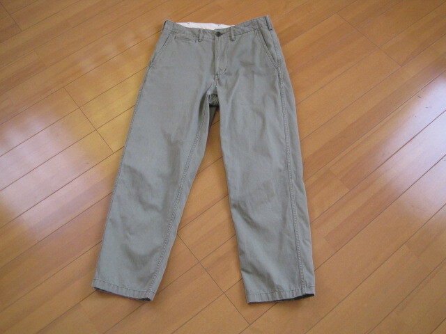 ■■【即決有】■ユニクロ★コットンパンツused★ウエスト70★カーキ♪■■拍卖