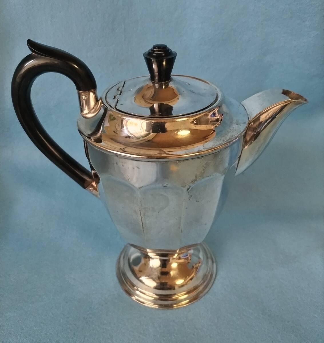 英国アンティーク ティー コーヒーポット ジャグ シルバープレート 純銀P シェフィールド ALPHA PLATE VINERS OF SHEFFIELD ビンテージ拍卖