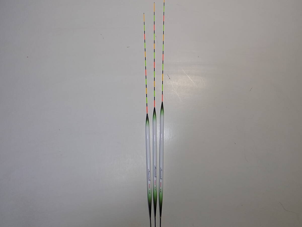 ヘラ浮き 花水樹 萱浮き 野釣り用 底グラスムクトップ 16号・17号・18号の3本セット トップ配色・目盛り数変更致します。拍卖