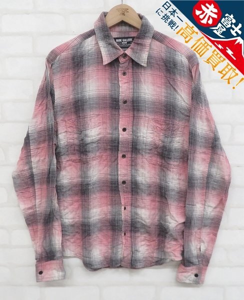 9T3594/RUDE GALLERY チェックシャツ ルードギャラリー拍卖