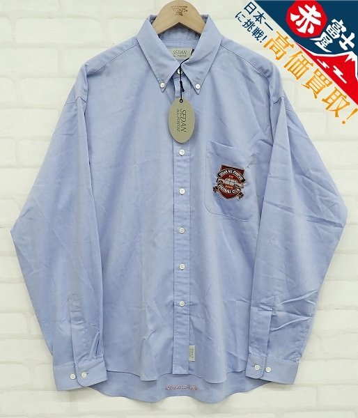9T3932/未使用品 SEDAN ALL PURPOSE SS25 Emblem BD Shirt SD25S-SH03 セダンオールパーパス 長袖BDシャツ拍卖