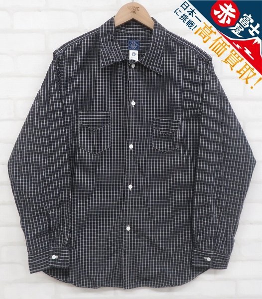 9T3564/POST O'ALLS 3211-CLSC チェックシャツ ポストオーバーオールズ拍卖