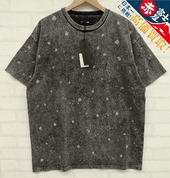 9T3893/未使用品 WIND AND SEA×DENHAM WIND Sulfer Tee WDS-C-DHM-25-Q4-04 ウィンダンシー デンハム 半袖Tシャツ拍卖