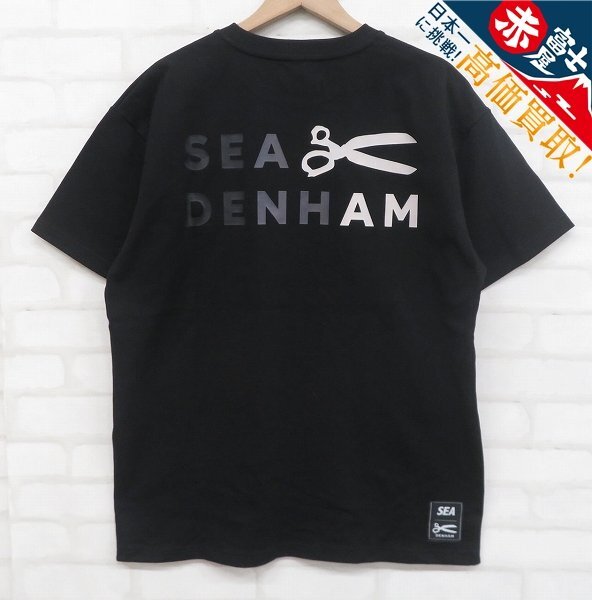 9T3558/未使用品 WIND AND SEA×DENHAM SEADENHAM S/S Tee WDS-C-DHM-25-Q4-06 ウィンダンシー デンハム 半袖Tシャツ拍卖