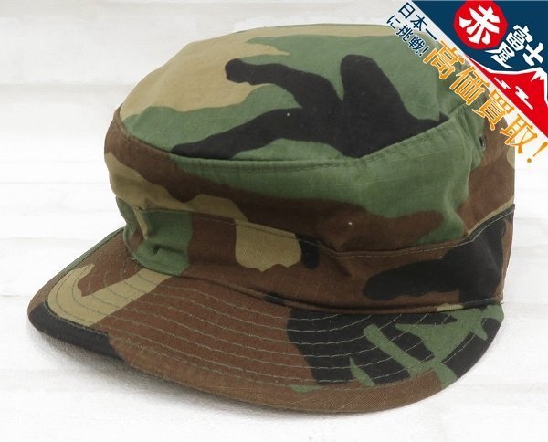 1H8135/ATLAS HEADWEAR社 ホットウェザーキャップ ウッドランドカモ 97年 拍卖