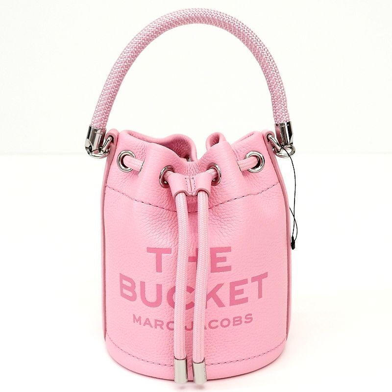 F06182 未使用品 MARC JACOBS/レザー バケットバッグ CANDY PINK ショルダーバッグ マークジェイコブス レディース拍卖