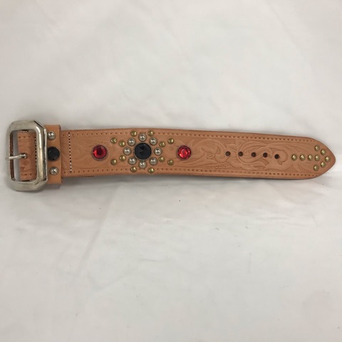 10221 スタッズレザー バングル フリーサイズ拍卖