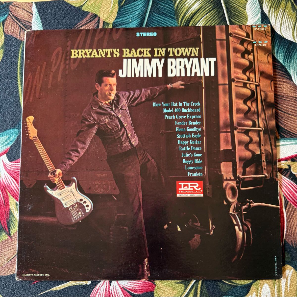 Jimmy Bryant 1966 US Original Stereo LP Bryant's Back In Town Imperial-12310 Guitar instrumental ロカビリー拍卖