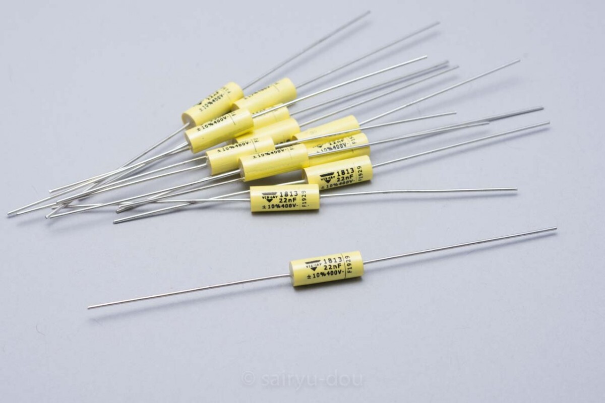 Vishay/Roederstein MKT1813 400V/0.022μF(22nF)メタライズド・ポリエステルフィルム・コンデンサ 12個セットA拍卖