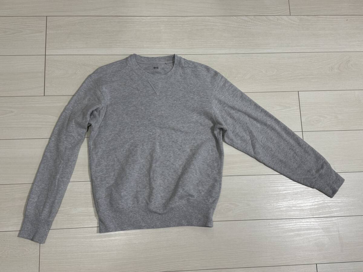 ★ユニクロ UNIQLO 長袖 スウェットシャツ グレー S★拍卖