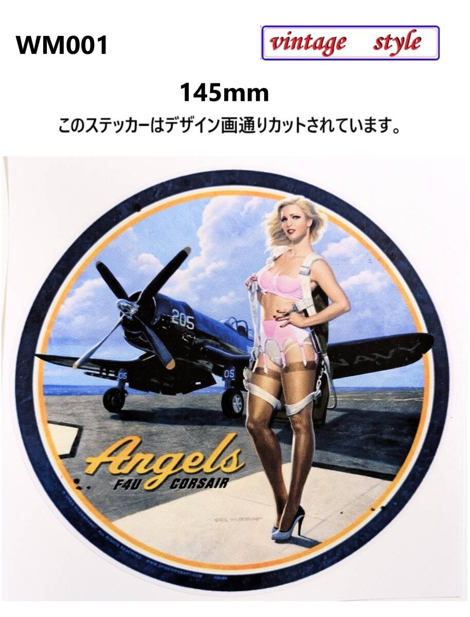 WM1-1格安出品~20%OFF 美品 レトロ 戦闘機 爆撃機 F4U 米軍 ミリタリー 軍 アーミー カッティングステッカー シール デカール拍卖