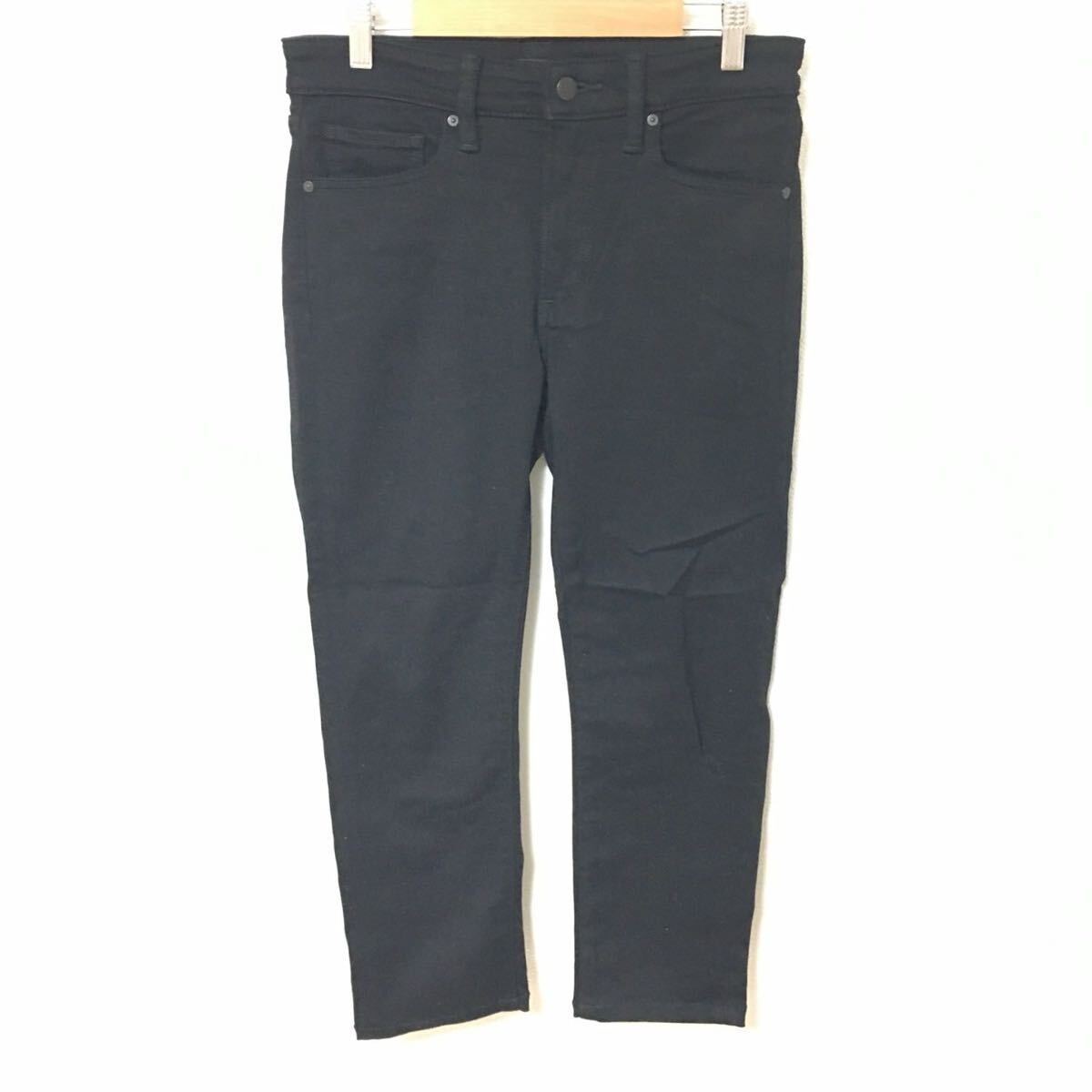 【UNIQLO】ユニクロ ウルトラストレッチ ジーンズ パンツ ボトムス アメカジ デイリー シンプル ブラック メンズ サイズW28/Y34002fF拍卖