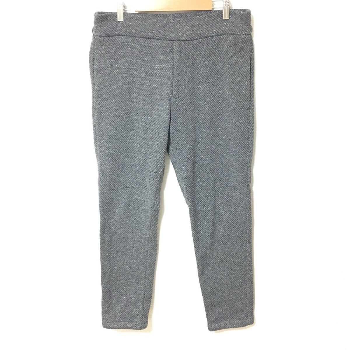 【Nano UNIVERSE】ナノユニバース パンツ ボトムス イージー スウェット ウエストゴム ルームウェア 厚手 グレー メンズ サイズL/Y34003fF拍卖