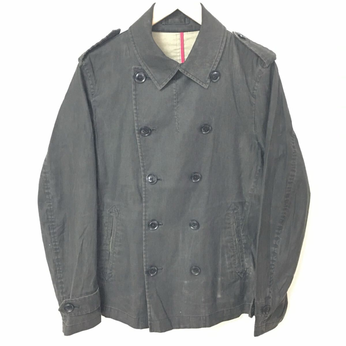 【BOYCOTT】ボイコット ジャケット ブルゾン アウター ミリタリー コットン きれいめ 大人カジュアル ブラック メンズ サイズ3/Y34020fF拍卖