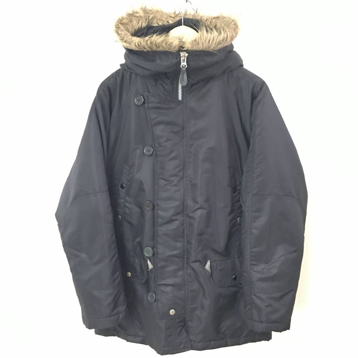 秋冬◎カジュアル◎【VIRGIN VOYAGE】ヴァージン ヴォヤージュ 中綿 ジャケット ファー ジャンパー アウター メンズ サイズ M/Y34245fa拍卖