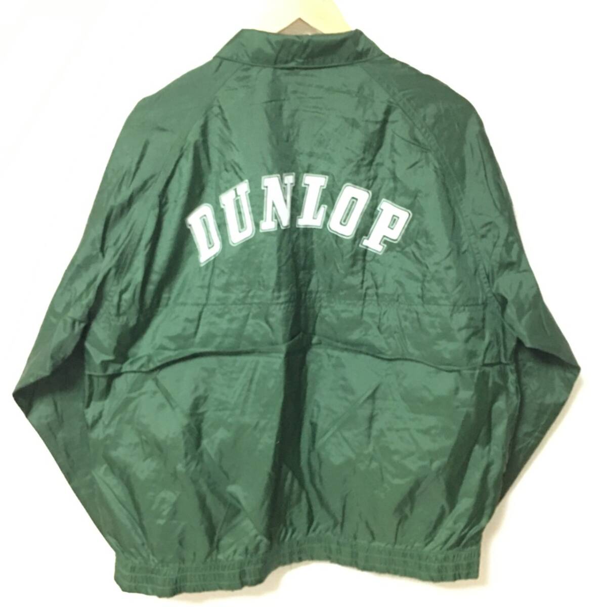 Y2K◎【DUNLOP】ダンロップ コーチ ジャケット ナイロン シャカシャカ メッシュ ジップアップ メンズ グリーン サイズ L /Y34259fa拍卖
