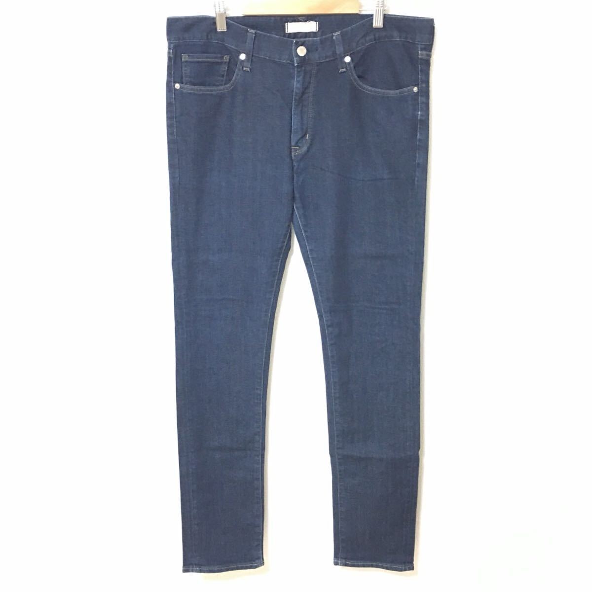 【UNIQLO】ユニクロ ウルトラストレッチスキニーフィット ジーンズ デニムパンツ アメカジ ストリート メンズ ネイビー サイズW34/Y34417fF拍卖