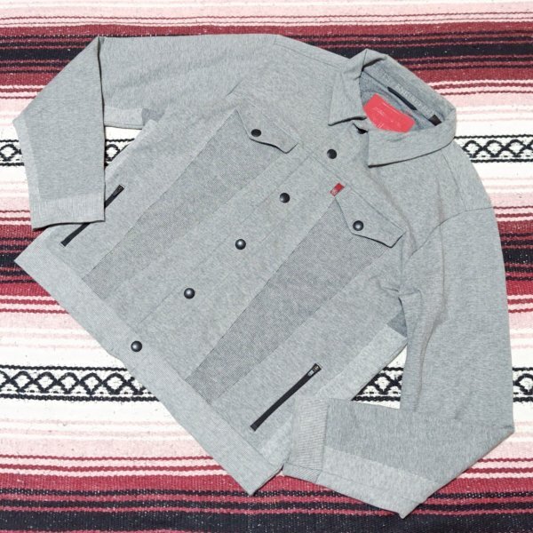 正統派アメカジ古着!!美品◎【Levis】リーバイス LEJ 3rd サード ジージャン Gジャン ジャケット ストレッチ素材 グレー 灰色 L/Y34440j拍卖