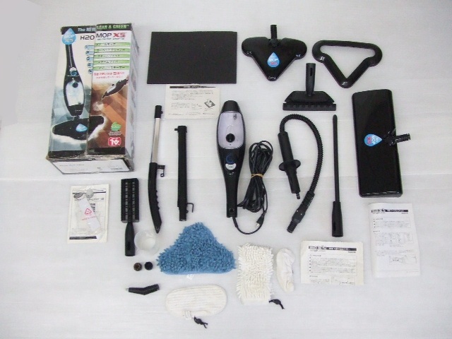 【お買得!】★H2O ウルトラスチームマスター X5★KB-6622V-BK 黒 欠品あり/オプション品2点付き/通電のみ確認済み拍卖