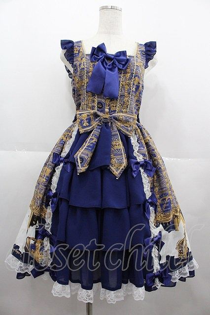 metamorphose / Royal Crown Catフリルジャンパースカート サファイア I-25-07-06-047-ME-OP-HD-ZI拍卖