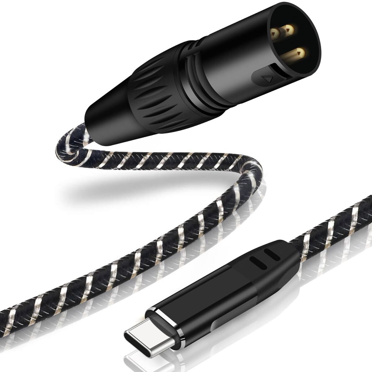 m)NCGGY USB C- XLR ィオケーブル 2M USB タイプ C スマートフォン/ノートパソコンからXLRオス(音声録音には対応しておりません)拍卖