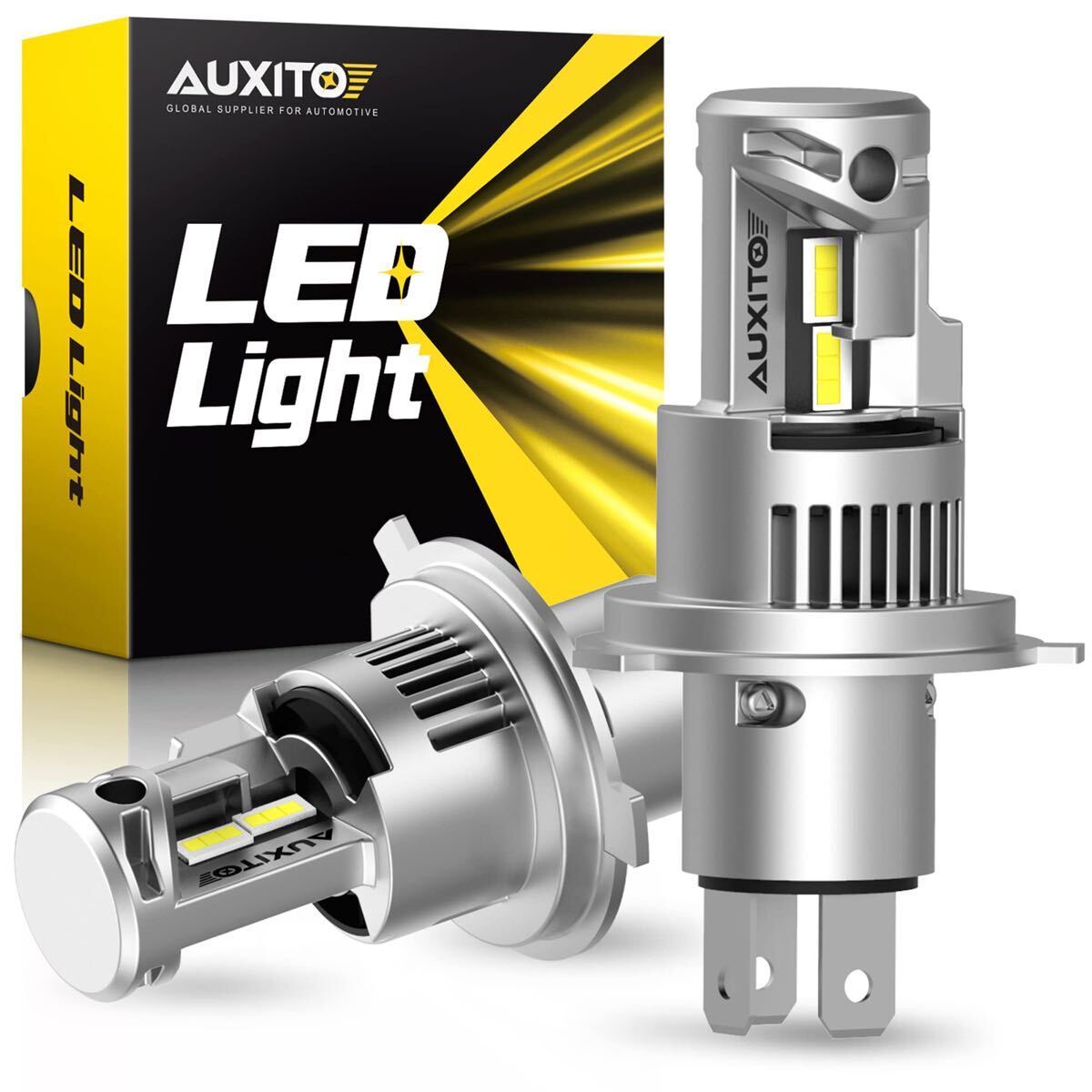 P)AUXITO H4 Hi/Lo LEDヘッドライト 車用 新基準車検対応 高輝度LEDチップ搭載 爆光 5倍明るさUP 純正ハロゲンと発光点一致 高輝度6000K 拍卖