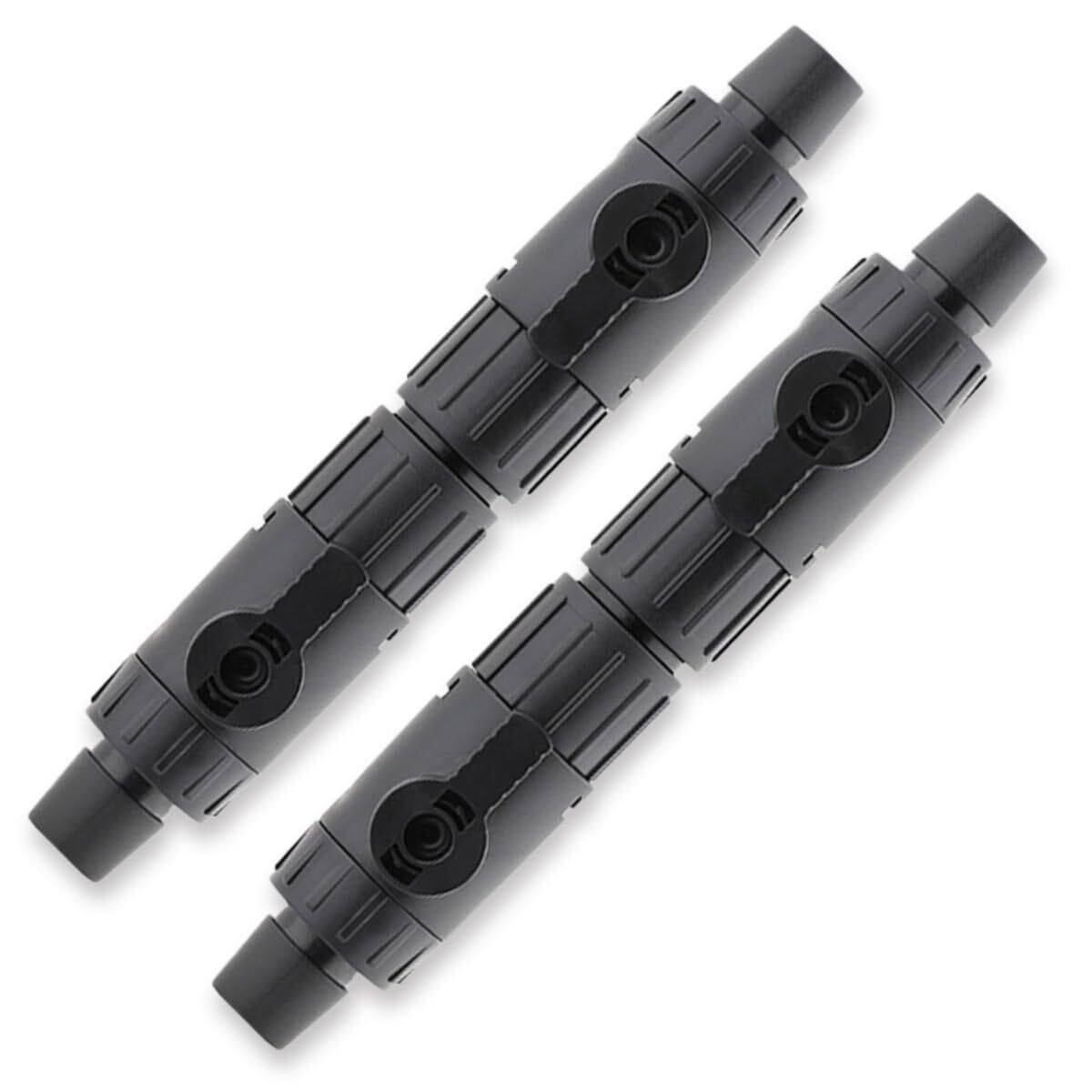 P)SALUDABLE ホース ジョイント ダブルタップ 水槽 外部フィルター コネクター 接続 汎用 (16/22mm 2個セット)拍卖