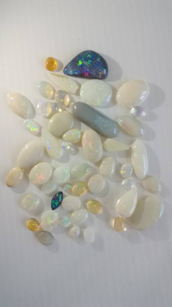 天然 オパール ルース ウォーターオパール、ファイヤーオパール 等 99.5ct 250730拍卖