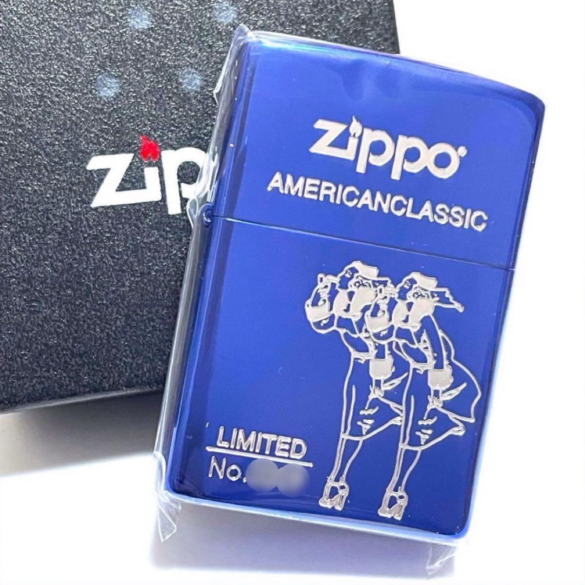 zippo ダブルウィンディー ラピスブルー WINDY拍卖