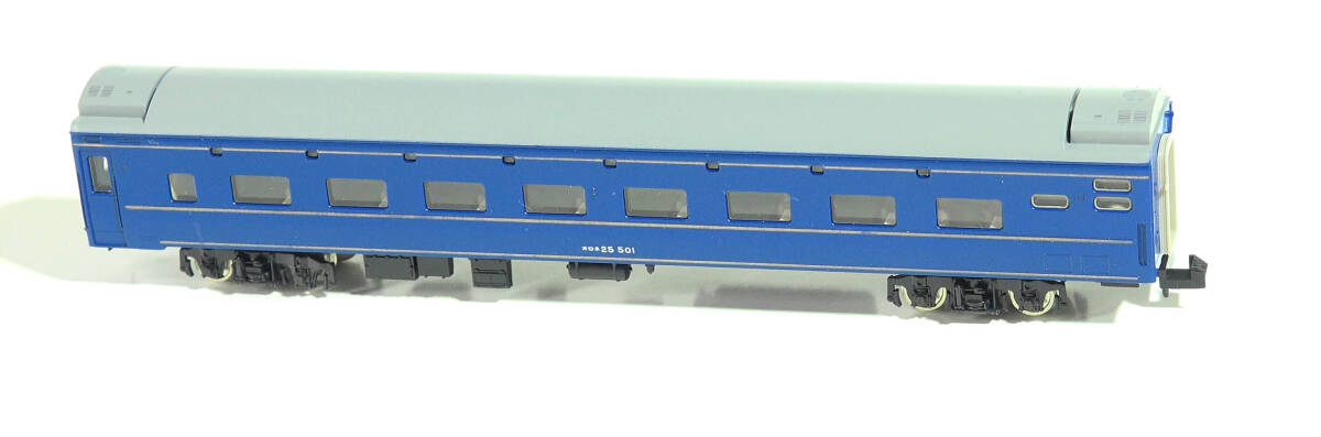 【H56697】TOMIX「オロネ25‐500(北斗星仕様)」ケースなし 24系25形ブルートレイン 中古Nゲージ ジャンク トミックス拍卖